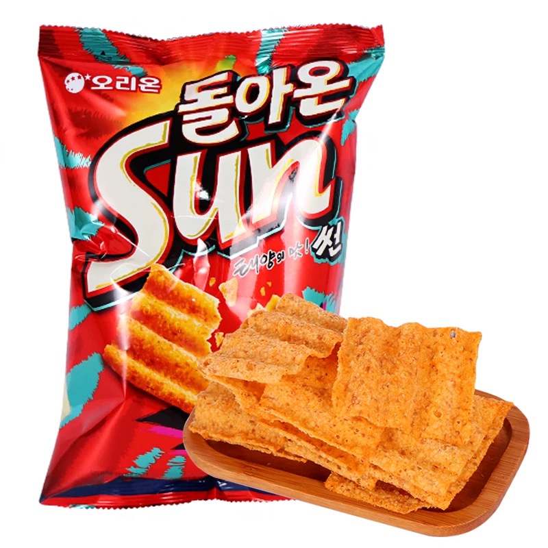 （6.26到期）五包韩国进口经典热辣味波浪形玉米片70g