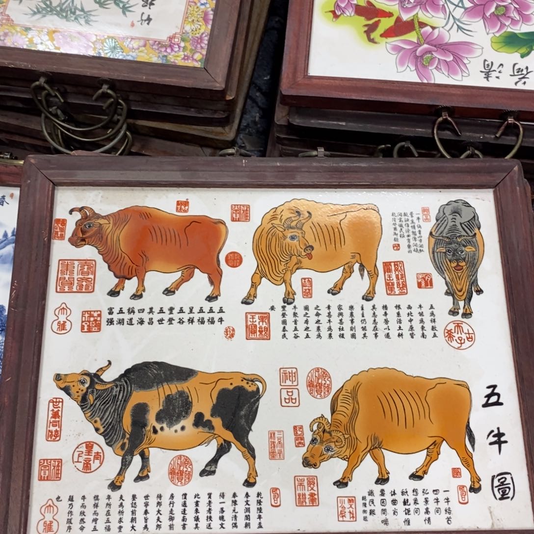 瓷片37*28*1景德镇瓷板画柴窑烧制