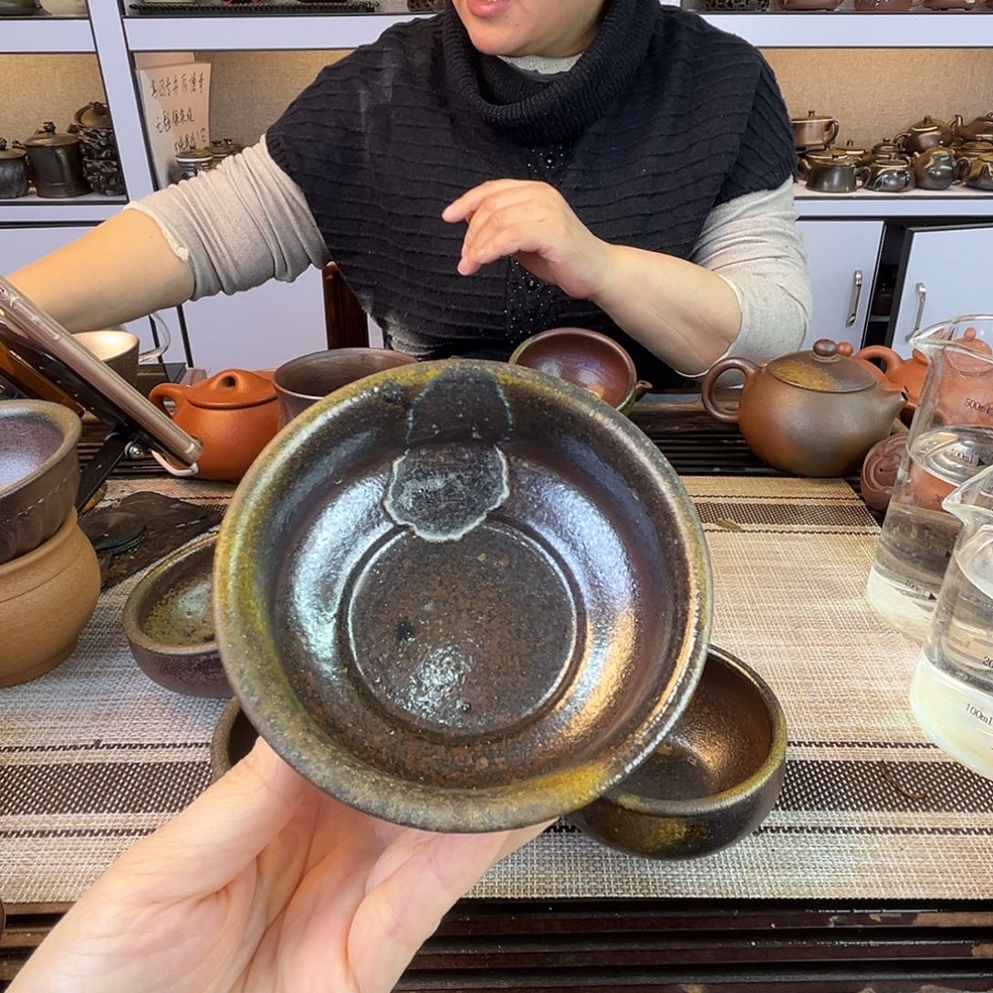 紫砂茶壶底槽清柴烧100cc