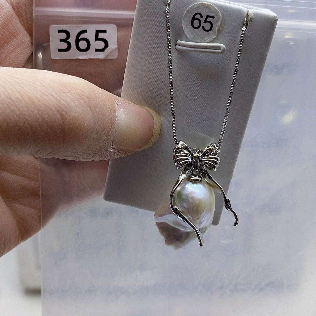 颈饰合金淡水珍珠