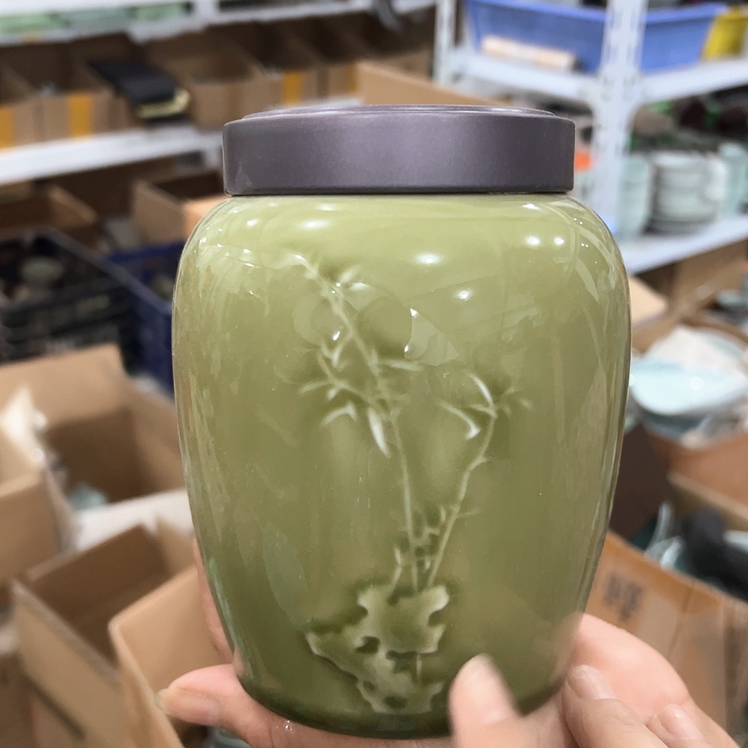 龙泉云间青瓷小米茶器