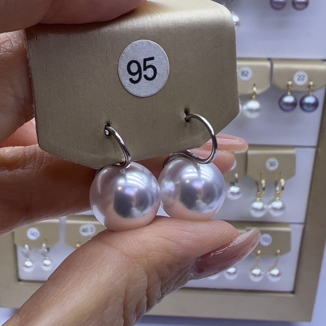 耳饰淡水珍珠银S925镶嵌