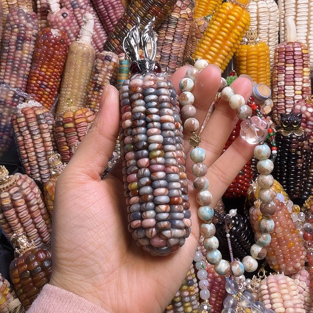 拉***仙亚克力合金蓝色油画皮丝