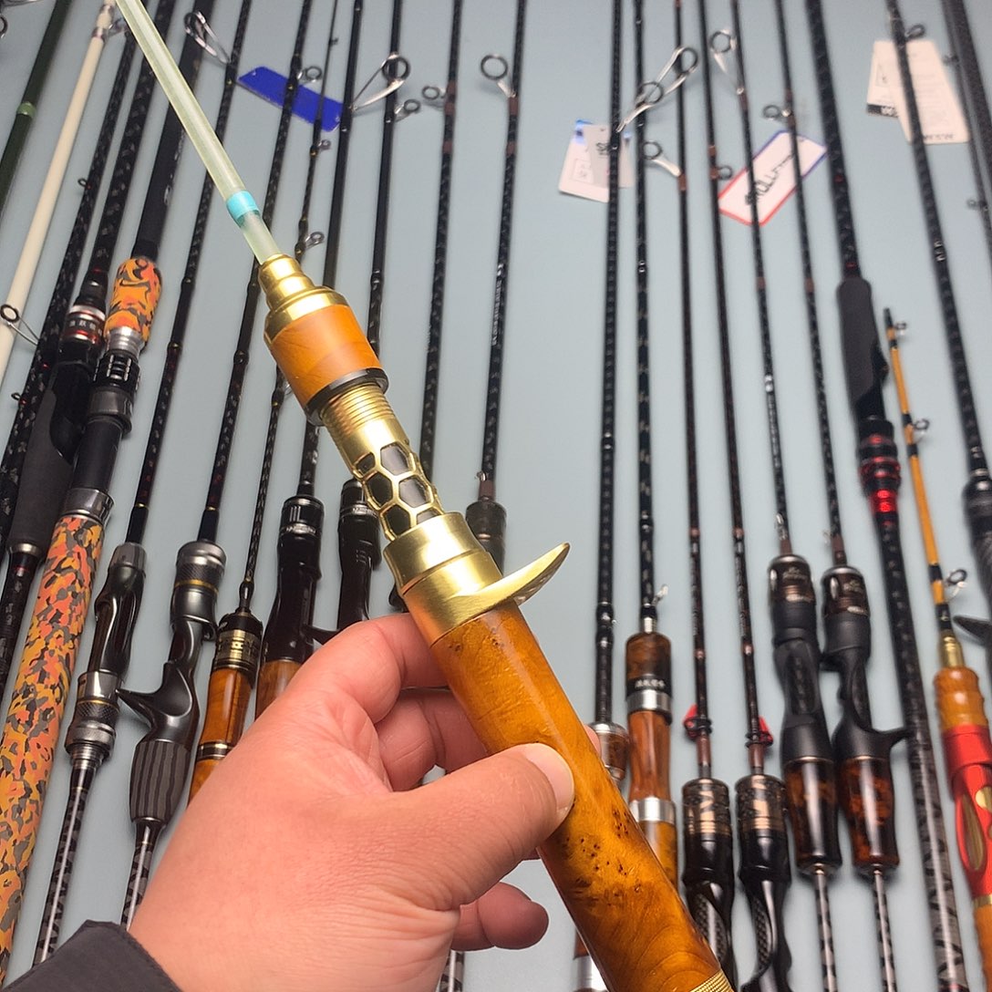 碳素1.8m以下弹射竿枪柄透明竿梢