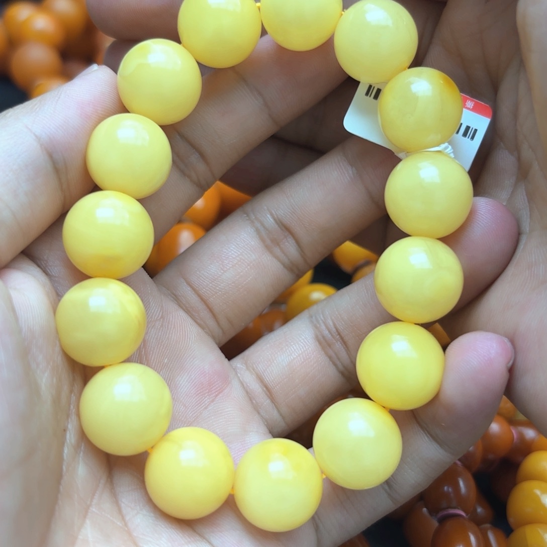 未镶嵌琥珀手链蜜蜡