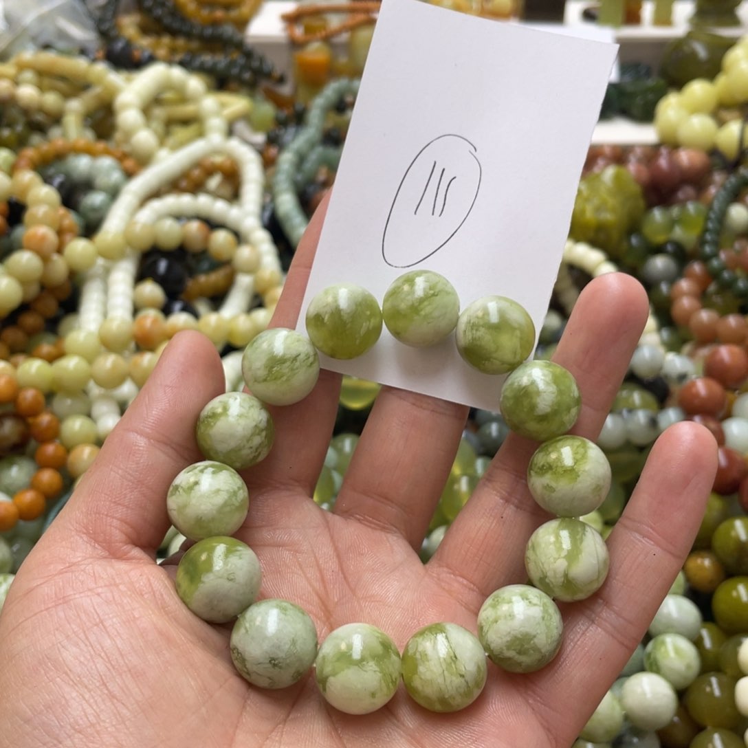 蛇纹石玉手链未镶嵌