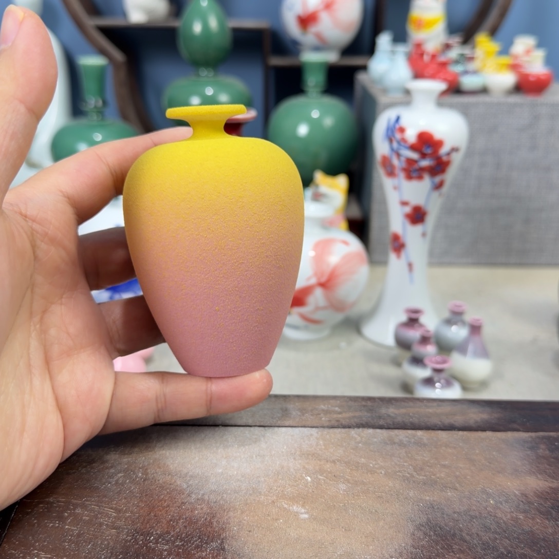 陶瓷手工小花器摆件