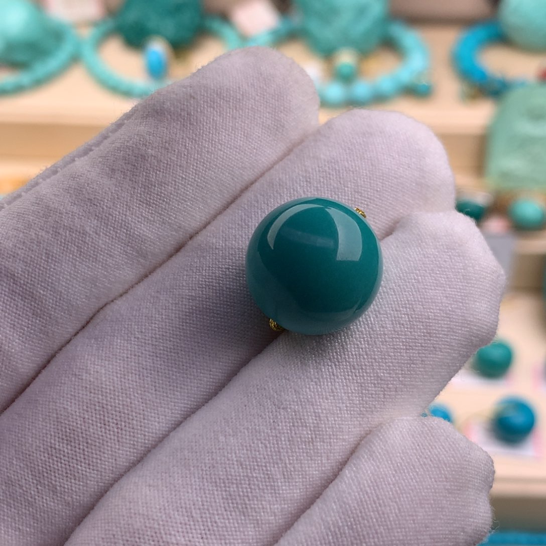 绿松石珠宝奇石未镶嵌14.7