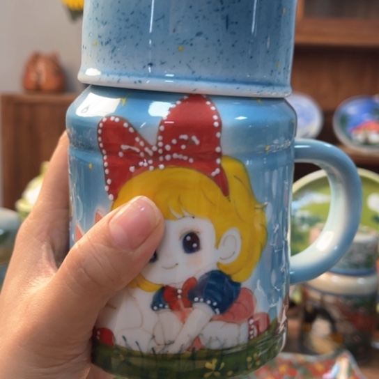 壶景德镇釉下手绘陶瓷 