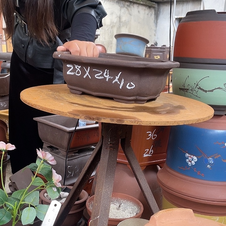28莲花花盆紫砂花盆紫砂