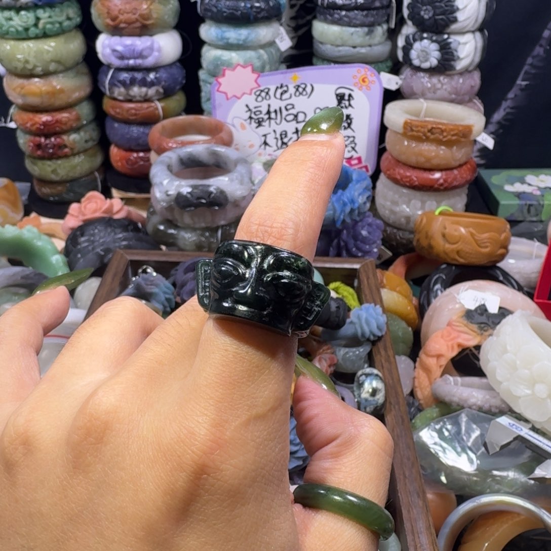 黑***员珐琅非金属18圈口