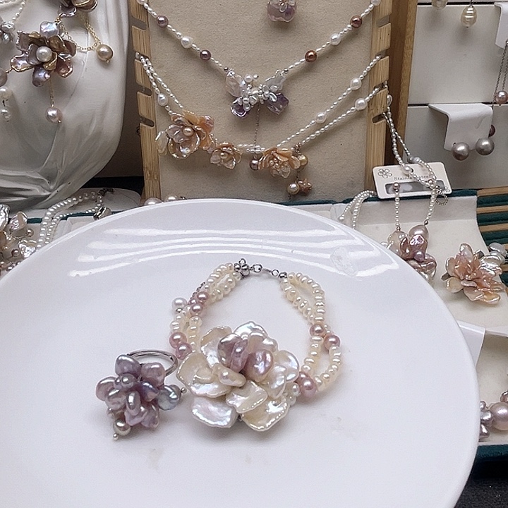 一***光珍珠项链珍珠项链