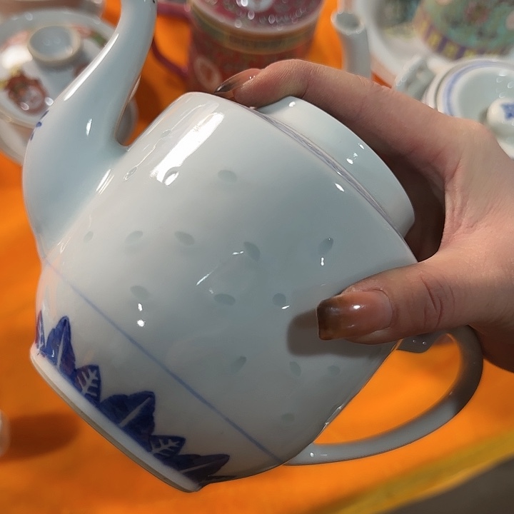 勺子微瑕景德镇陶瓷艺术品