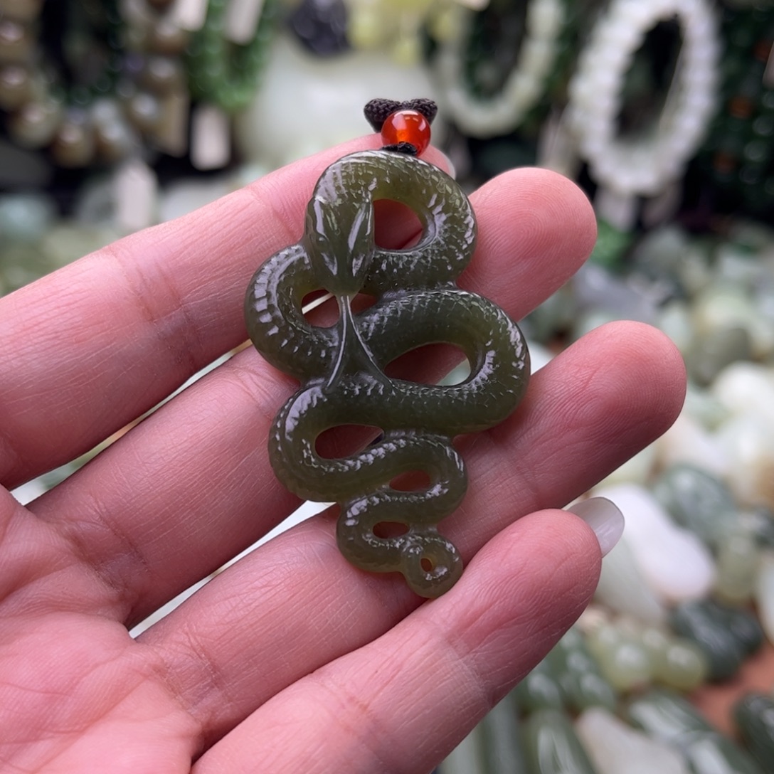 和田玉未镶嵌吊坠(不含链)