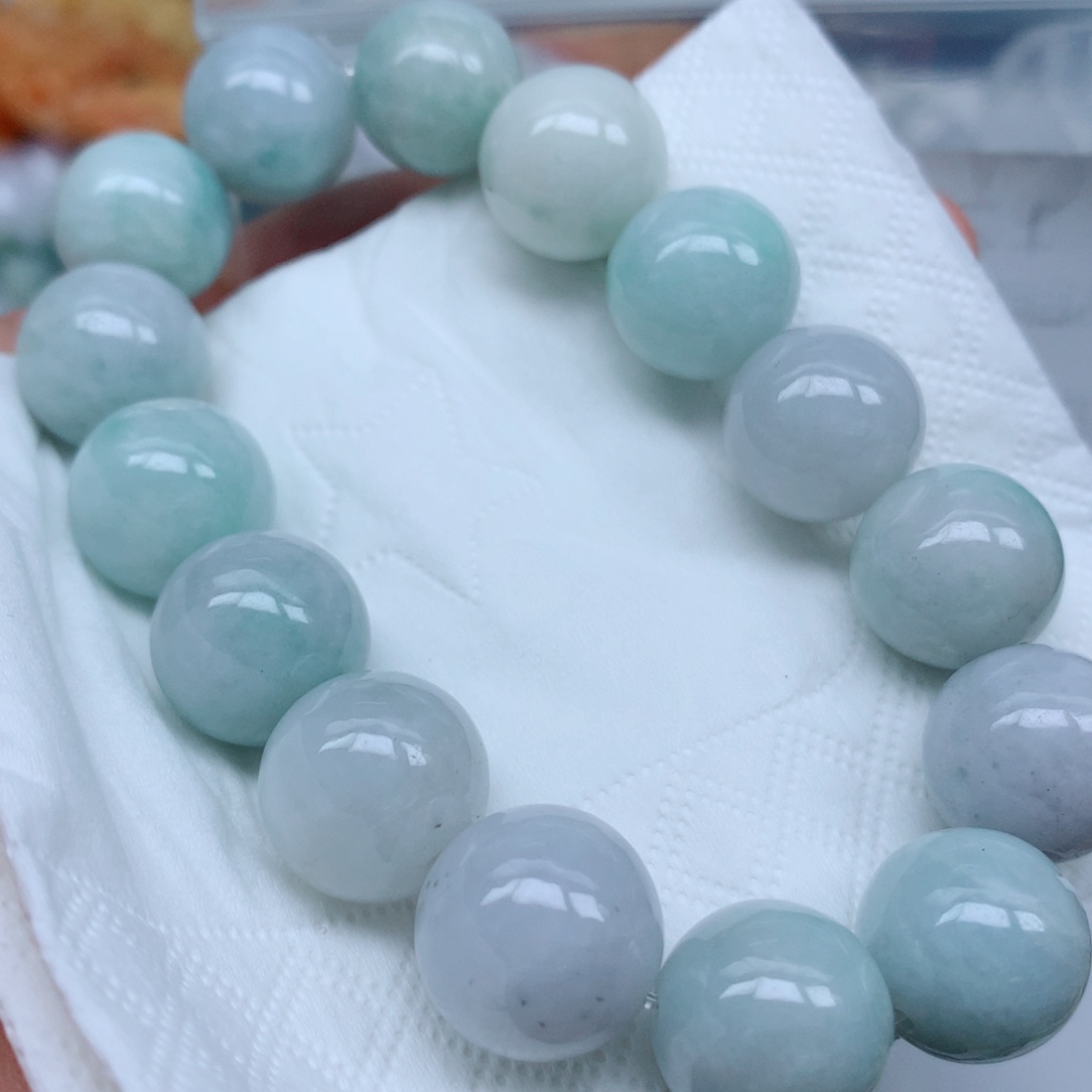 翡翠未镶嵌项链珠子批发