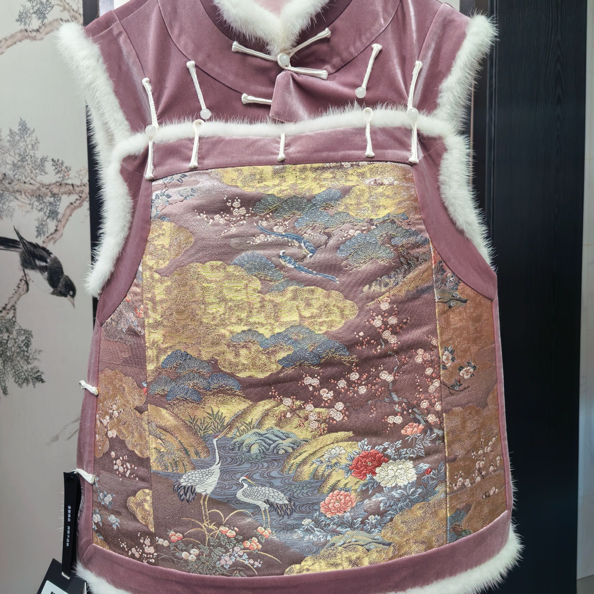 100%桑蚕丝十三太保非遗唐锦|秋冬季新中式国风女装