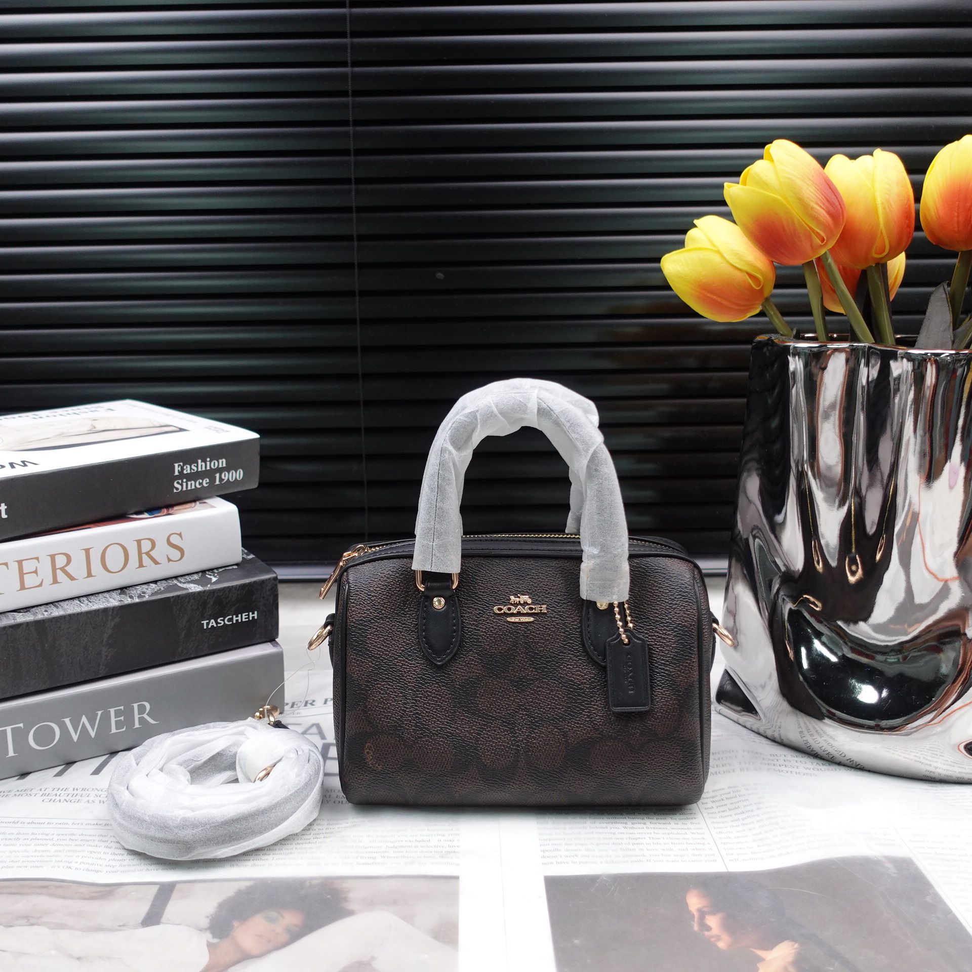 95新 COACH/蔻驰 单肩包/T10223354