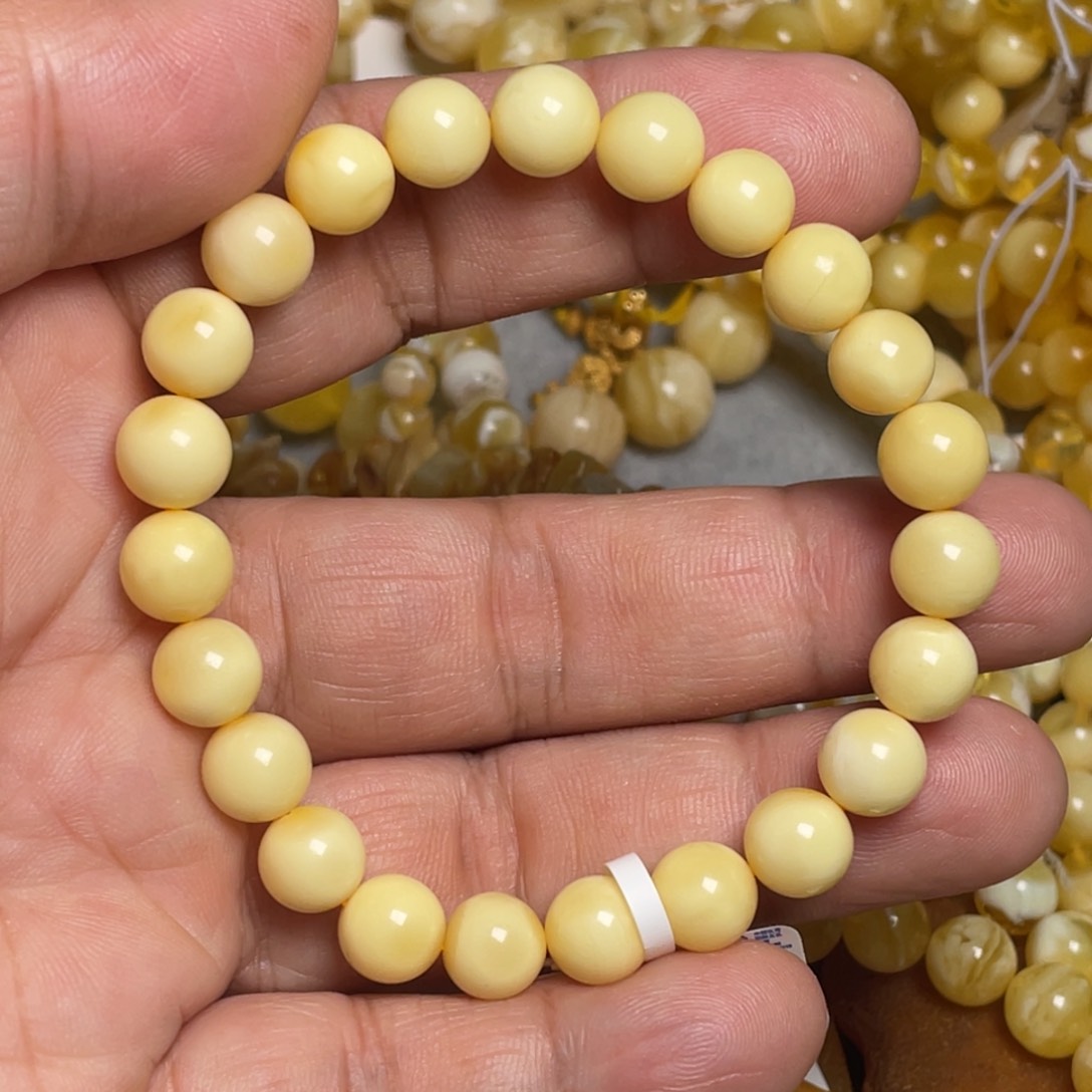 蜜蜡颈饰未镶嵌蜜蜡手串