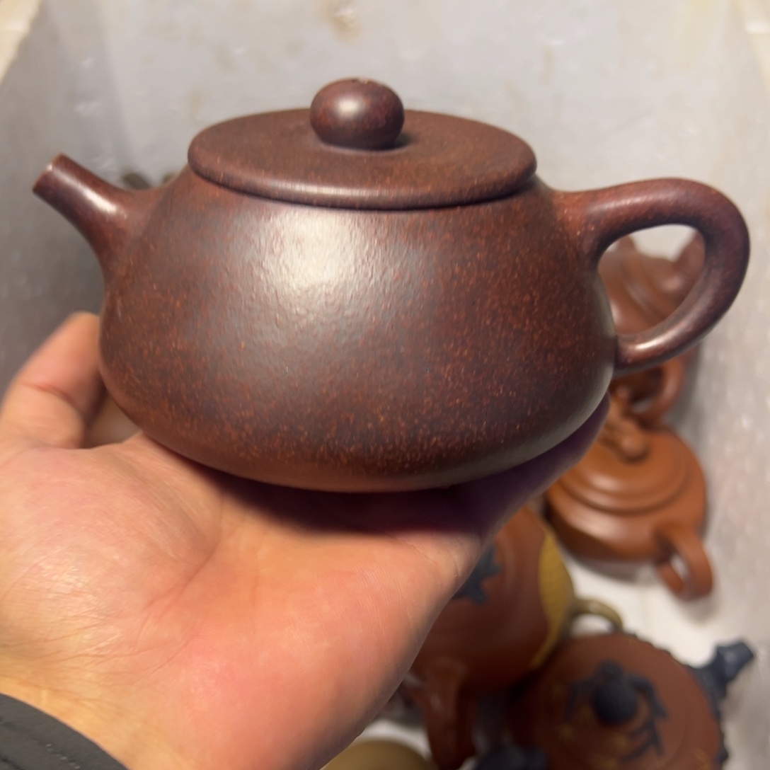 甘***然紫砂茶壶宜兴原矿紫砂壶500毫升容量