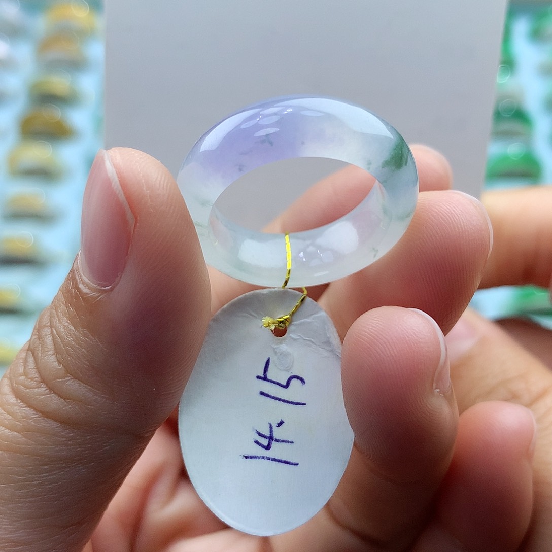 翡翠戒指未镶嵌1415圈
