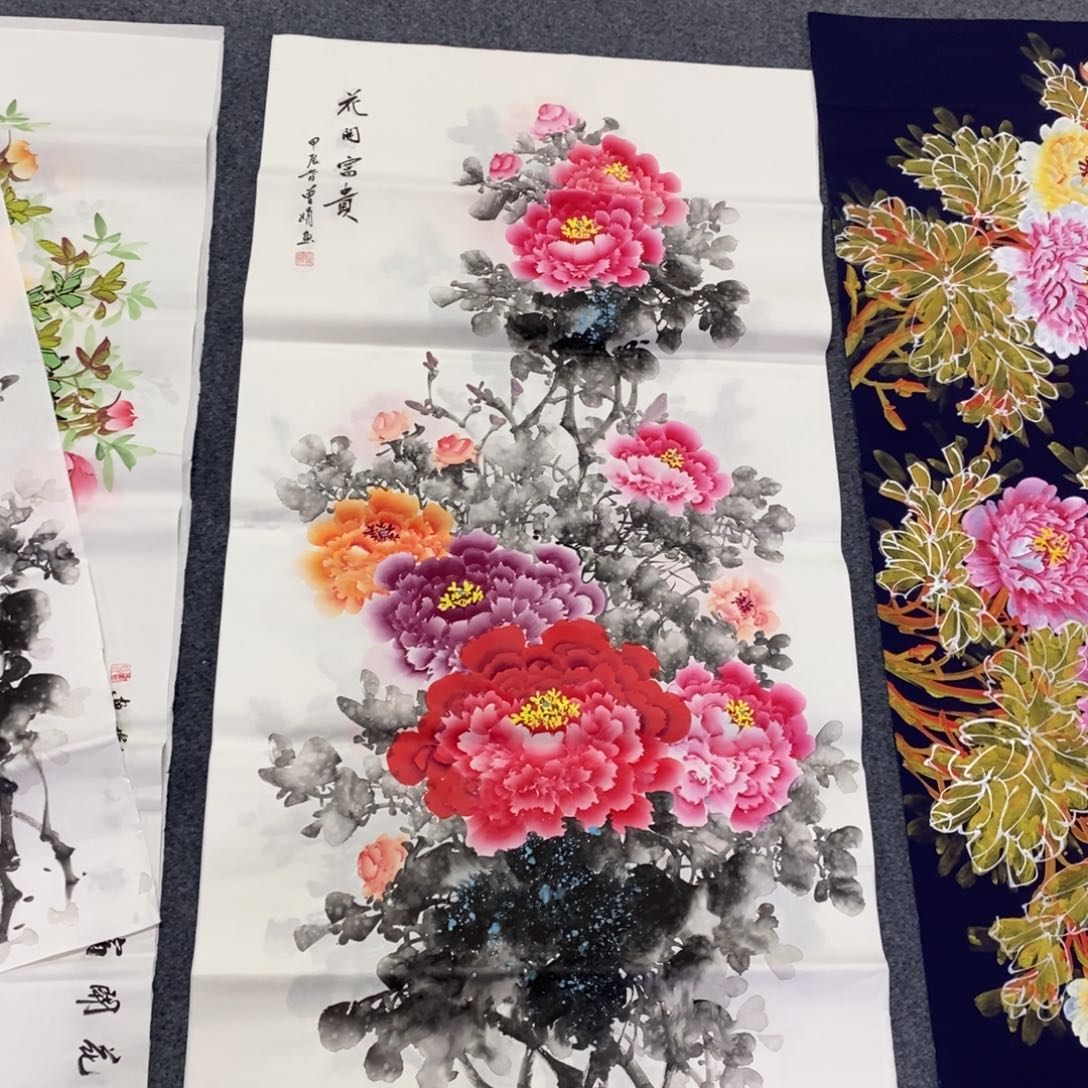 国画尺寸140✖️70四尺手绘画