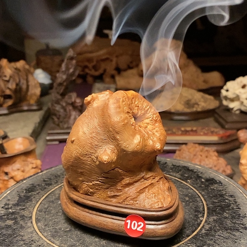 【闪购商品】102号荔枝木香炉工艺