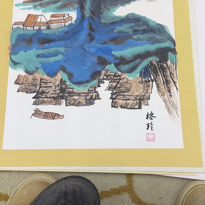 国画38-38卡纸作品艺