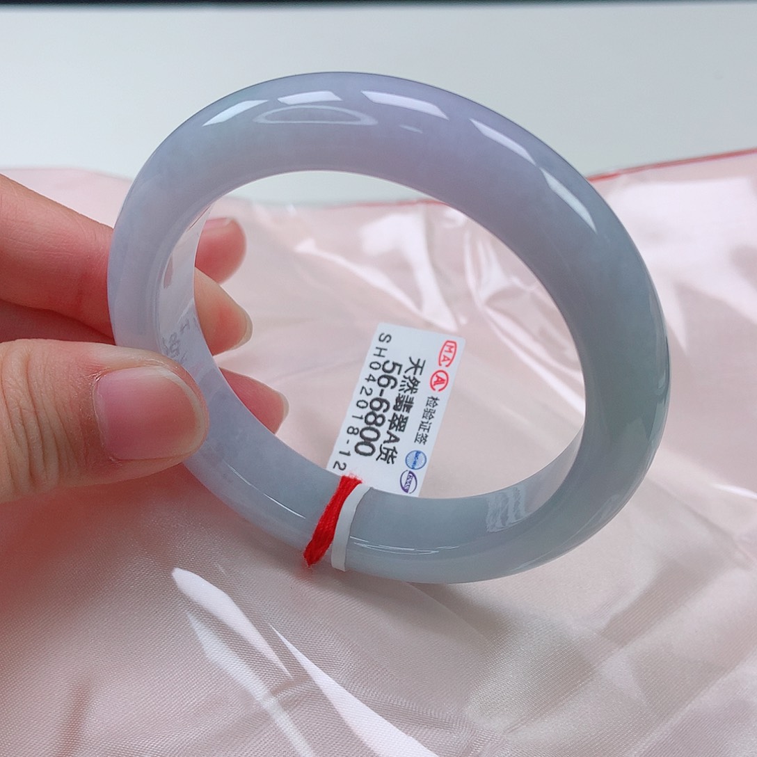 翡翠手镯未镶嵌56正圈