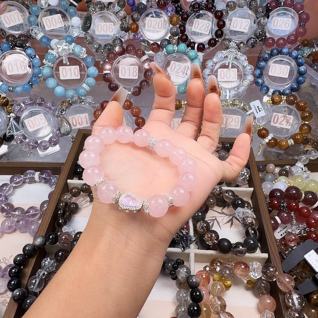 用***户合金手链水晶粉水