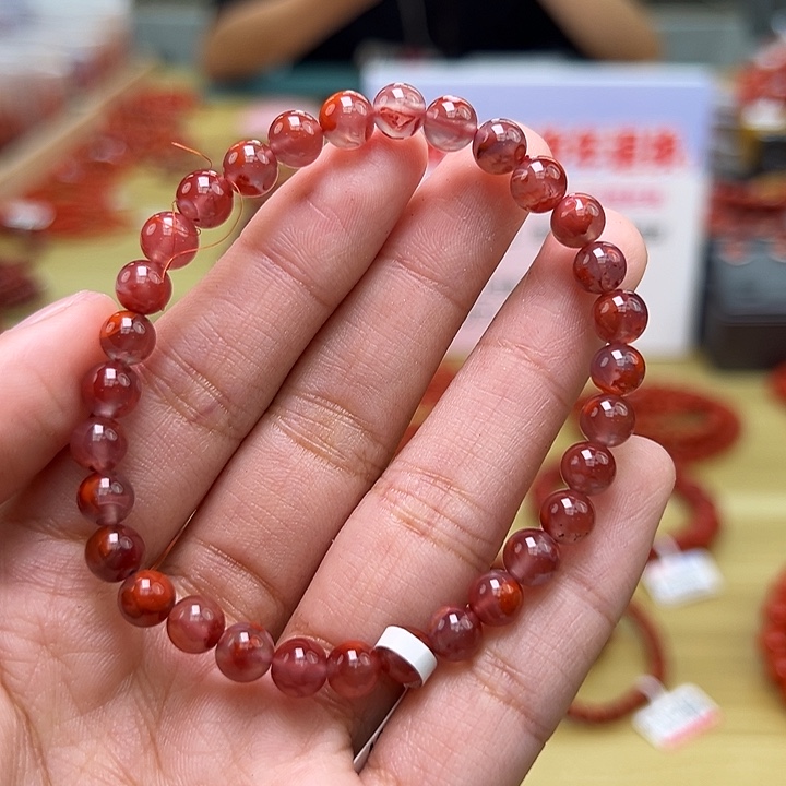 南红玛瑙多样性发一，卡6mm未镶嵌