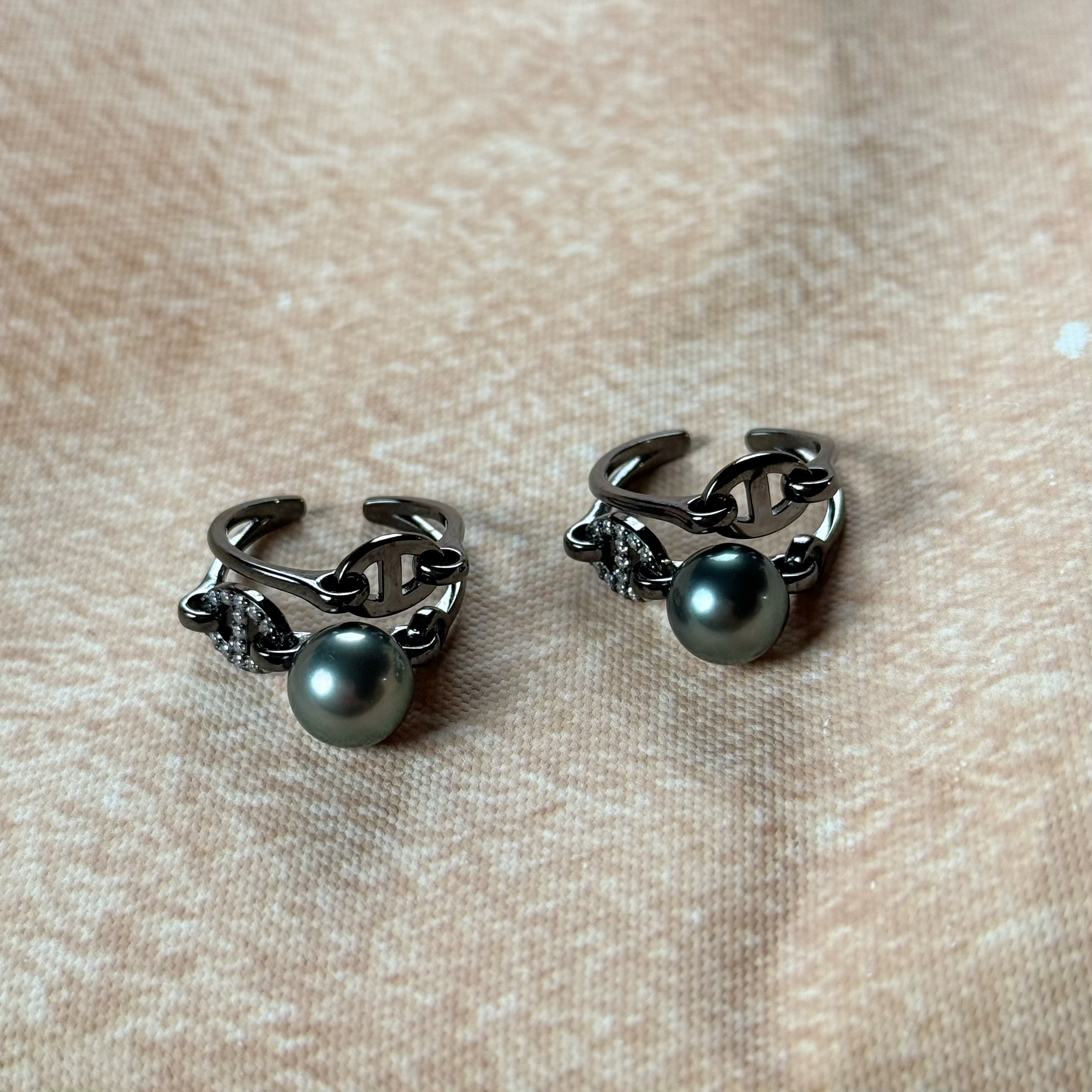 W10069丨海水珍珠9-10mm大溪地戒指 S925银 多样性/发一