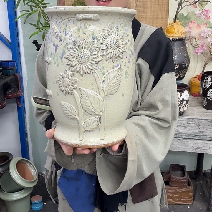 20×30 -粗陶花盆有孔-买买买