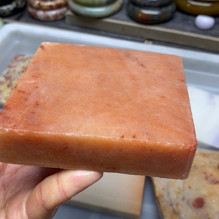 石英岩玉未镶嵌私人定制有色根色线无裂不退换