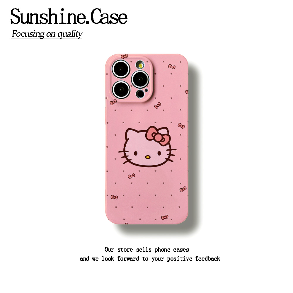 爱心KT软壳适用苹果16proma华为xoppo小米vivo手机壳防摔全包