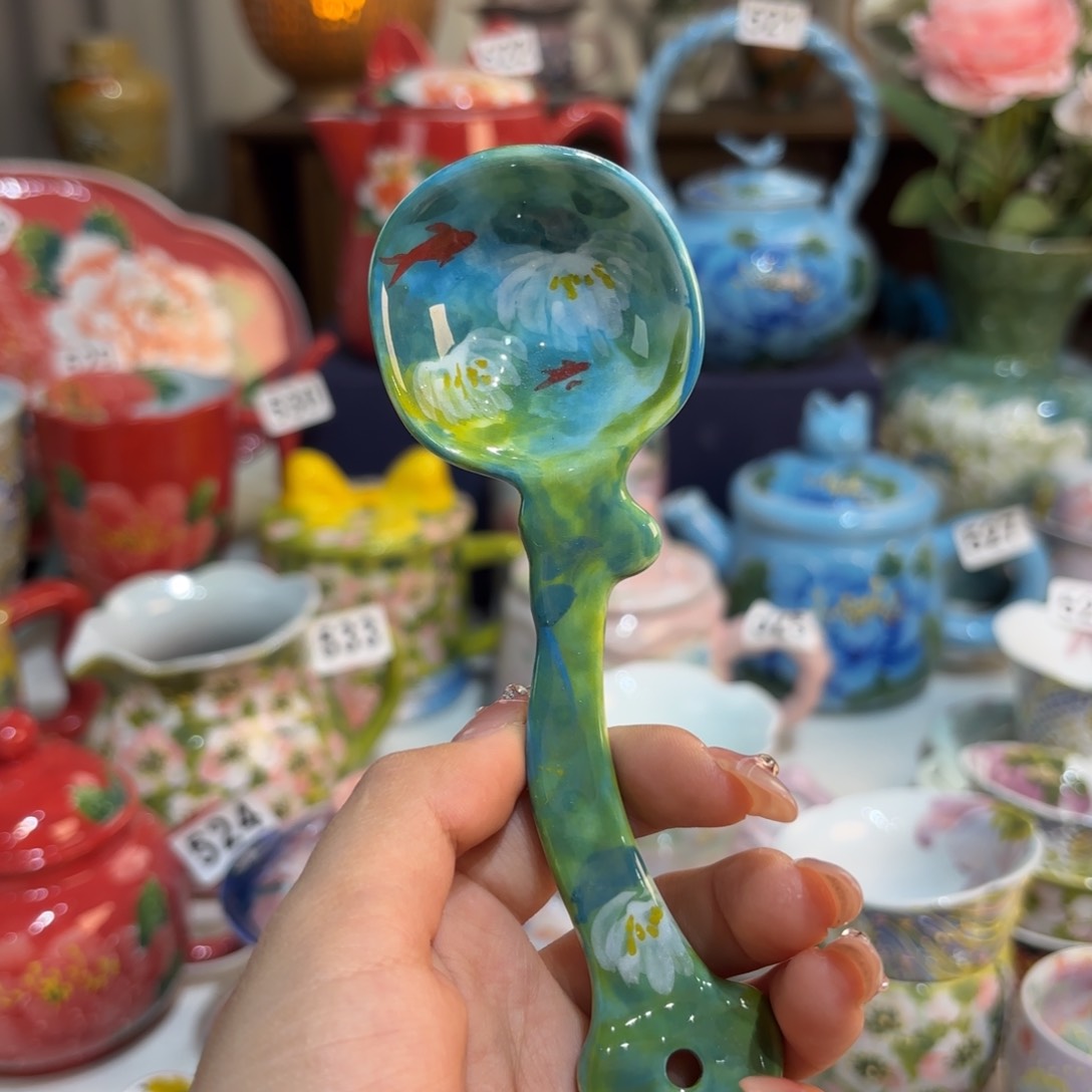 景德镇手绘高温釉下彩陶瓷茶具
