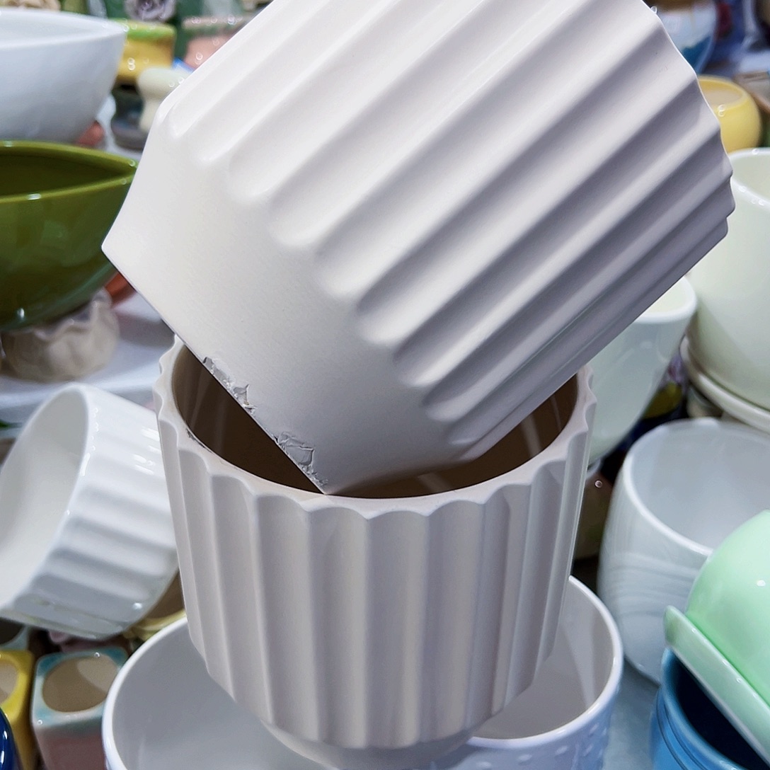 外贸尾单陶瓷花盆凑单10米包邮瑕疵