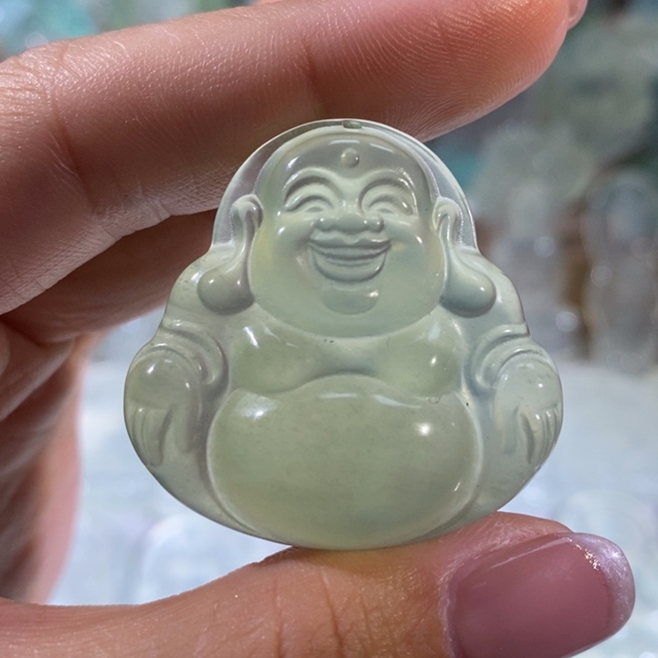 岫玉未镶嵌颈饰吊坠