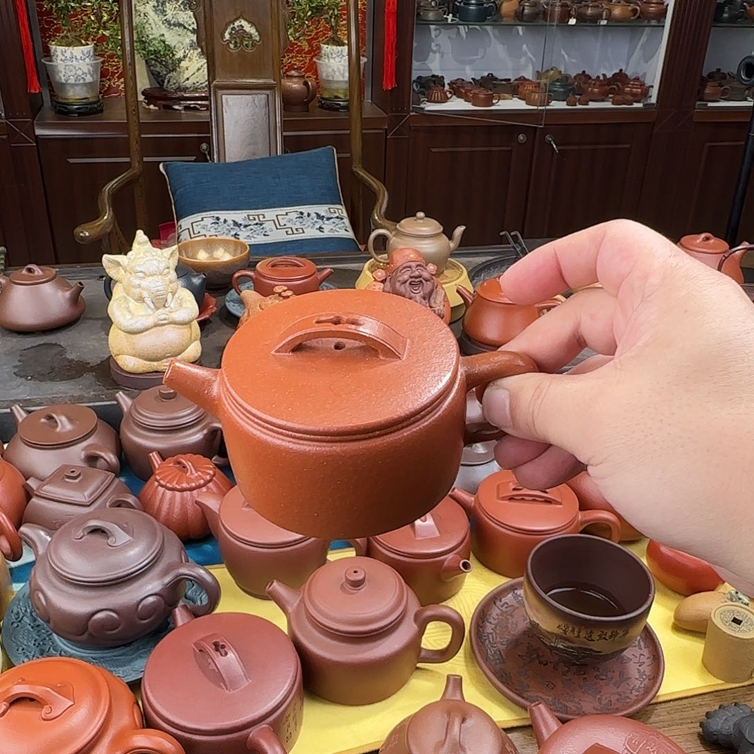 紫砂茶壶汉瓦降坡