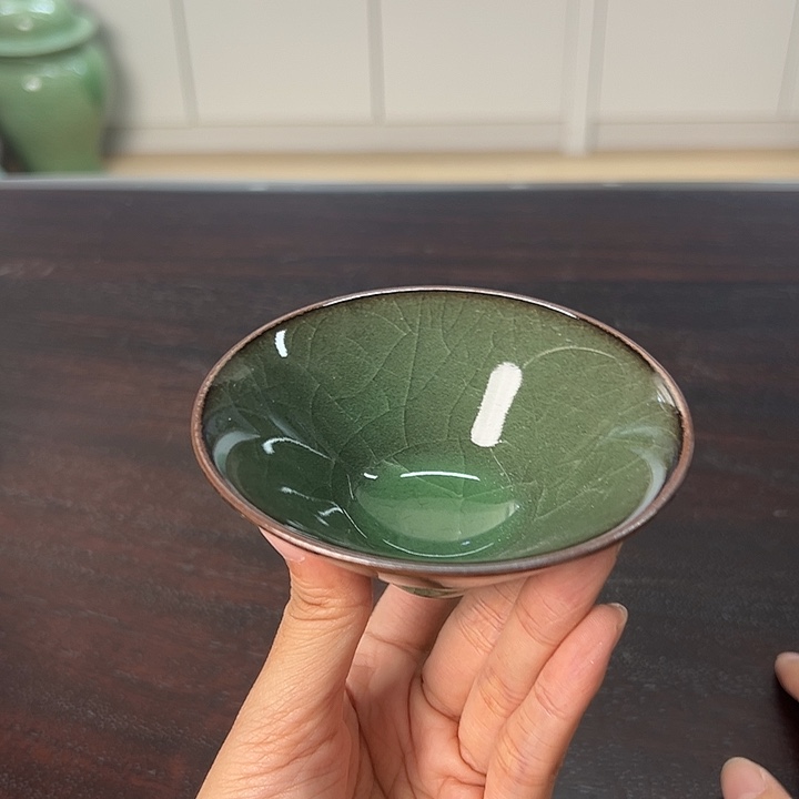 龙泉云间青瓷小米茶器