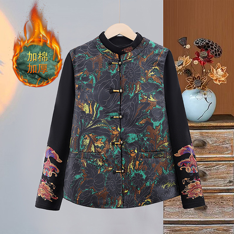 【七彩云端】新中式时尚气质复古百搭升级口袋加棉加厚美衣马甲