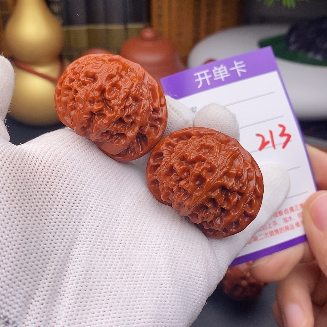 文玩核桃把件42宫灯