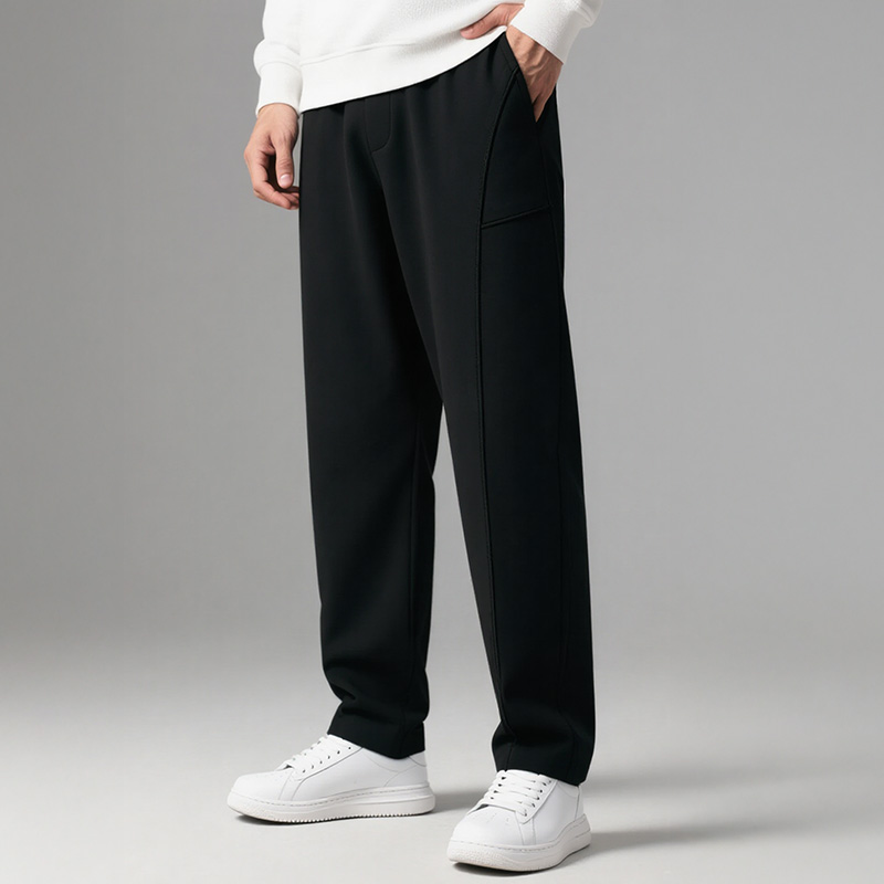 【菱形裆弯刀裤】加肥加大码男装新款加绒直筒休闲裤秋季胖男生裤子