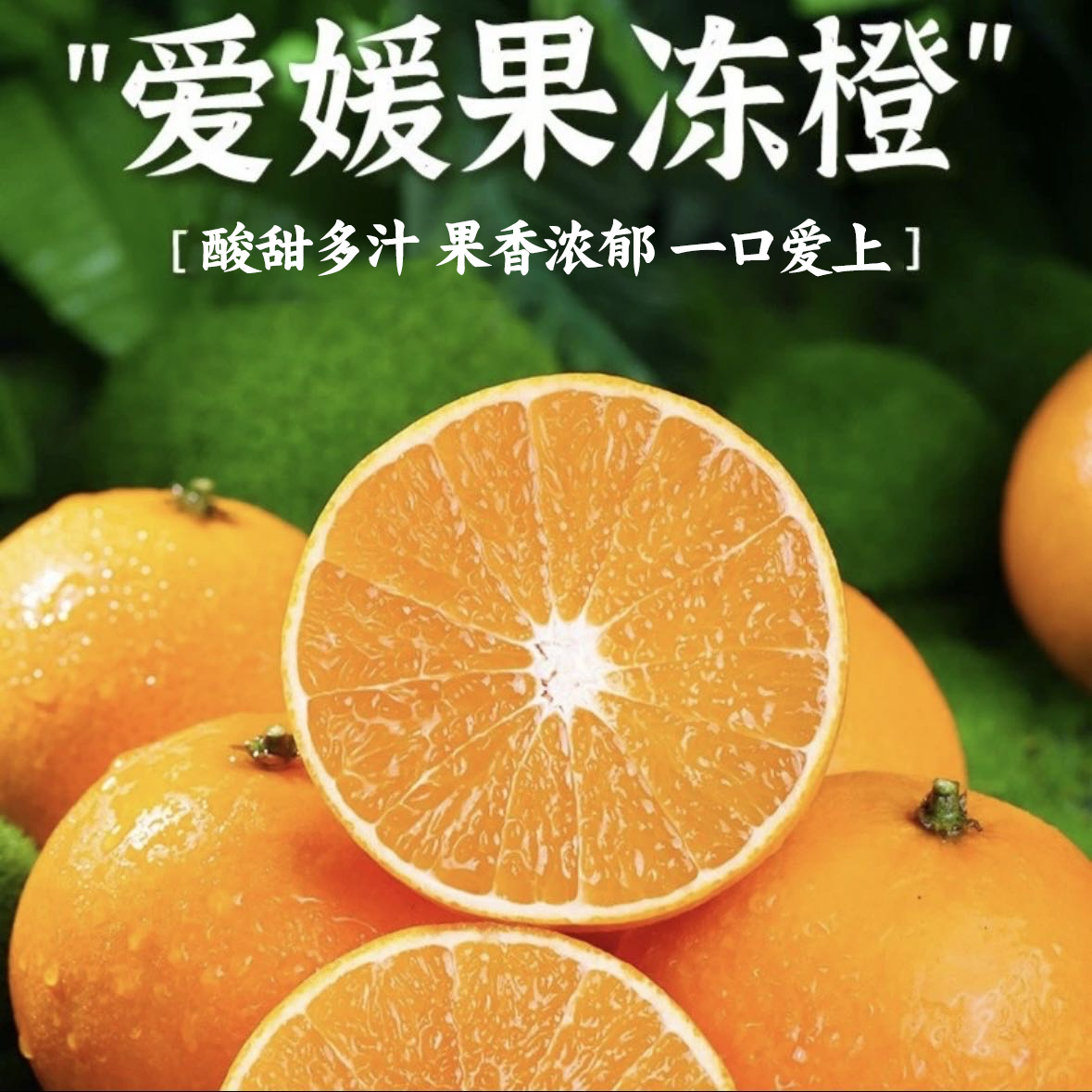 四川爱媛果冻橙可以吸的果冻橙香甜饱满