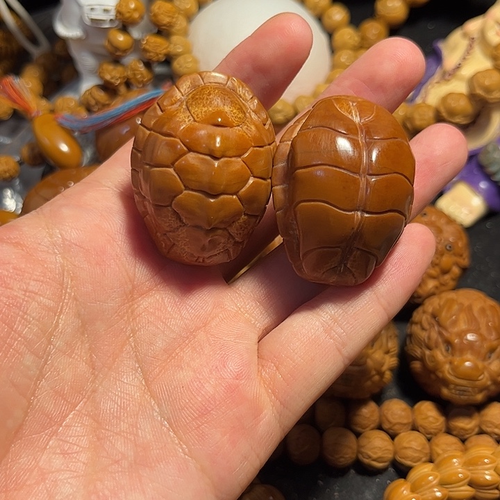 橄榄核手串/手链大榄龟背
