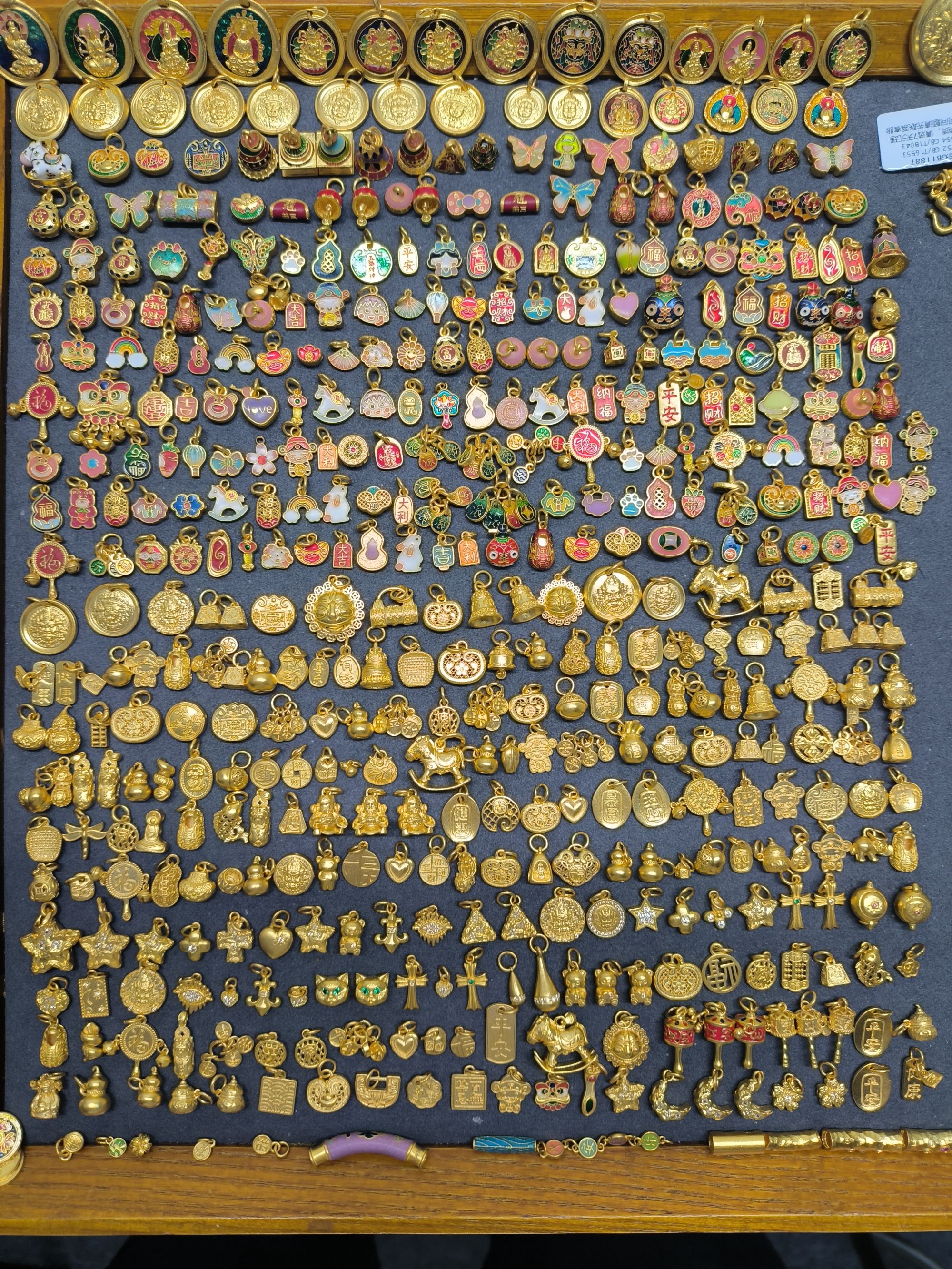 大盘看这里！足金999！烧蓝素金配件！看款链接勿拍！