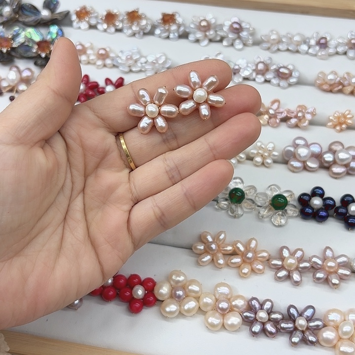 淡水珍珠发饰未镶嵌