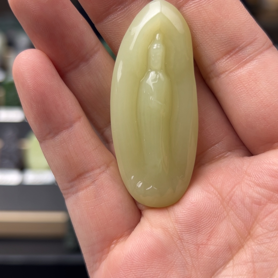 诸***昏和田玉未镶嵌挂件