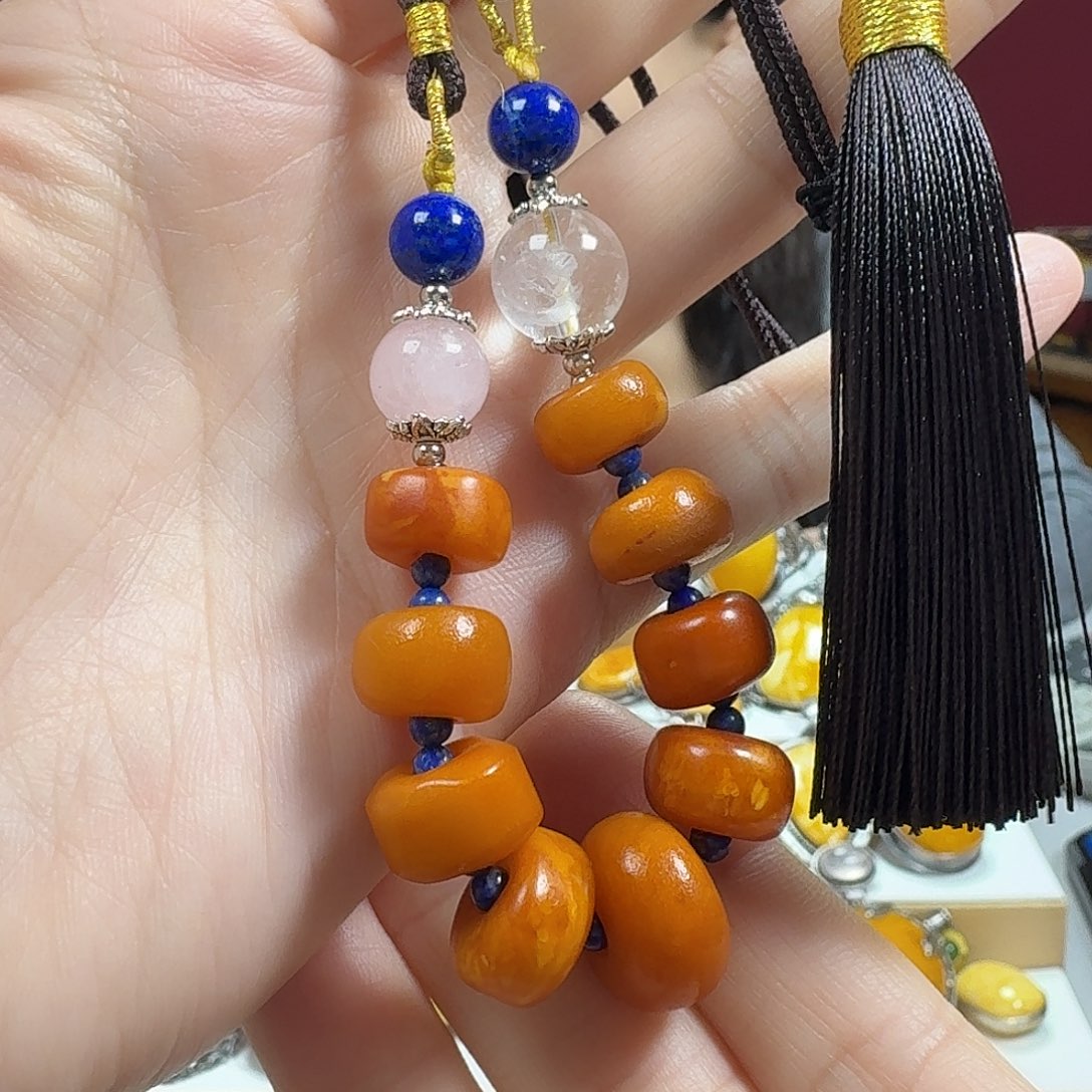 蜜蜡未镶嵌颈饰项链