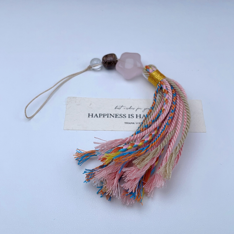 【水晶挂件】天然水晶手机链多样性发货