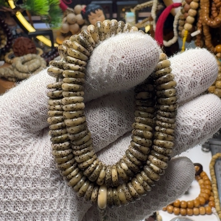 手串星月菩提8号车尺寸9石玉盘缠108